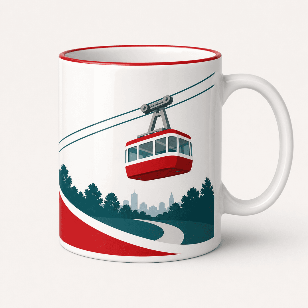 White glossy mug