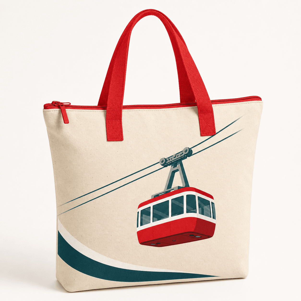 Zippered Tote Bag